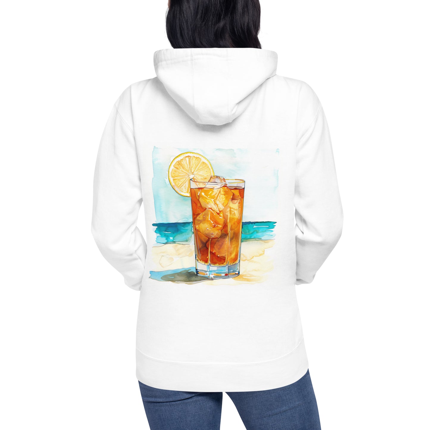 Long Island Ice Tea Back Print Unisex Hoodie - Swagodin