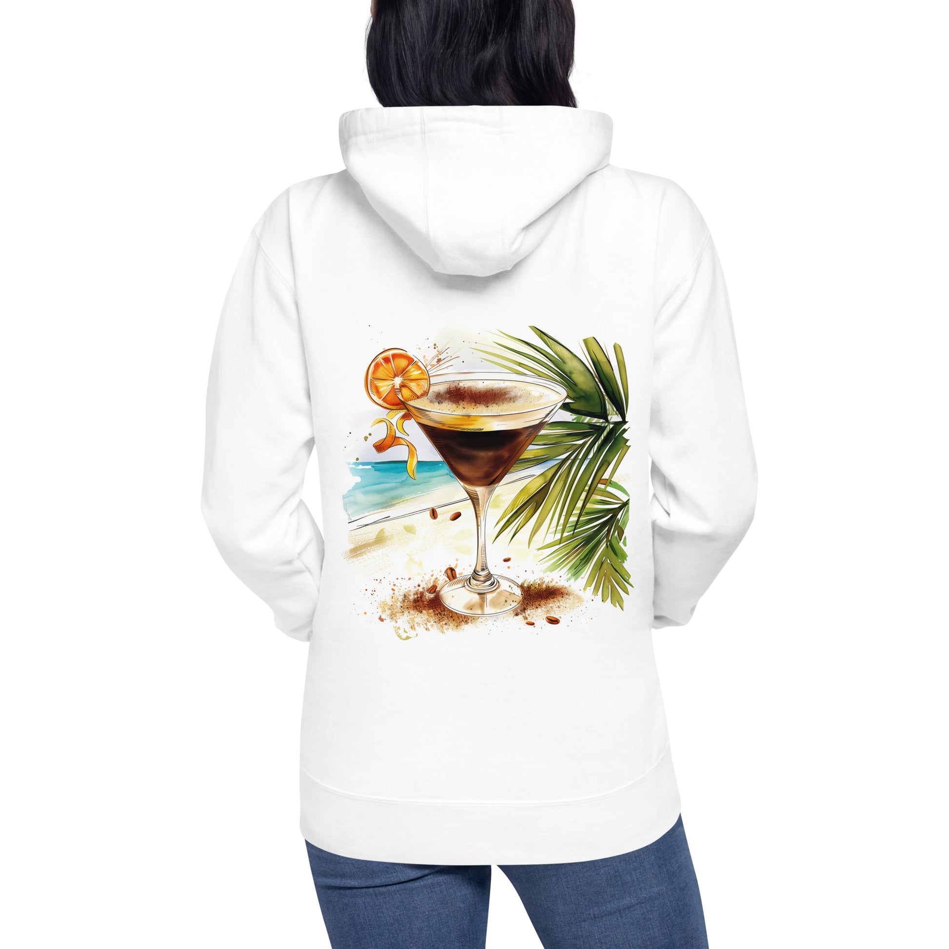 Espresso Martini Back Print Unisex Hoodie - Swagodin