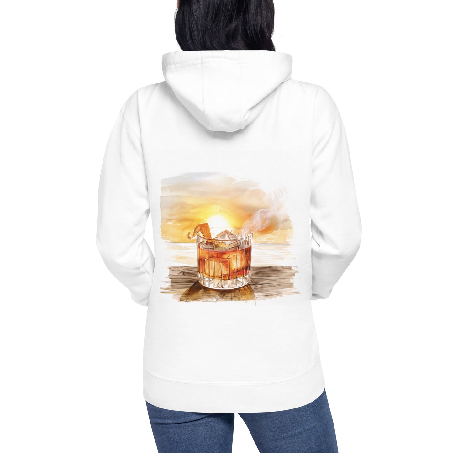 Old Fashioned Back Print Unisex Hoodie - Swagodin