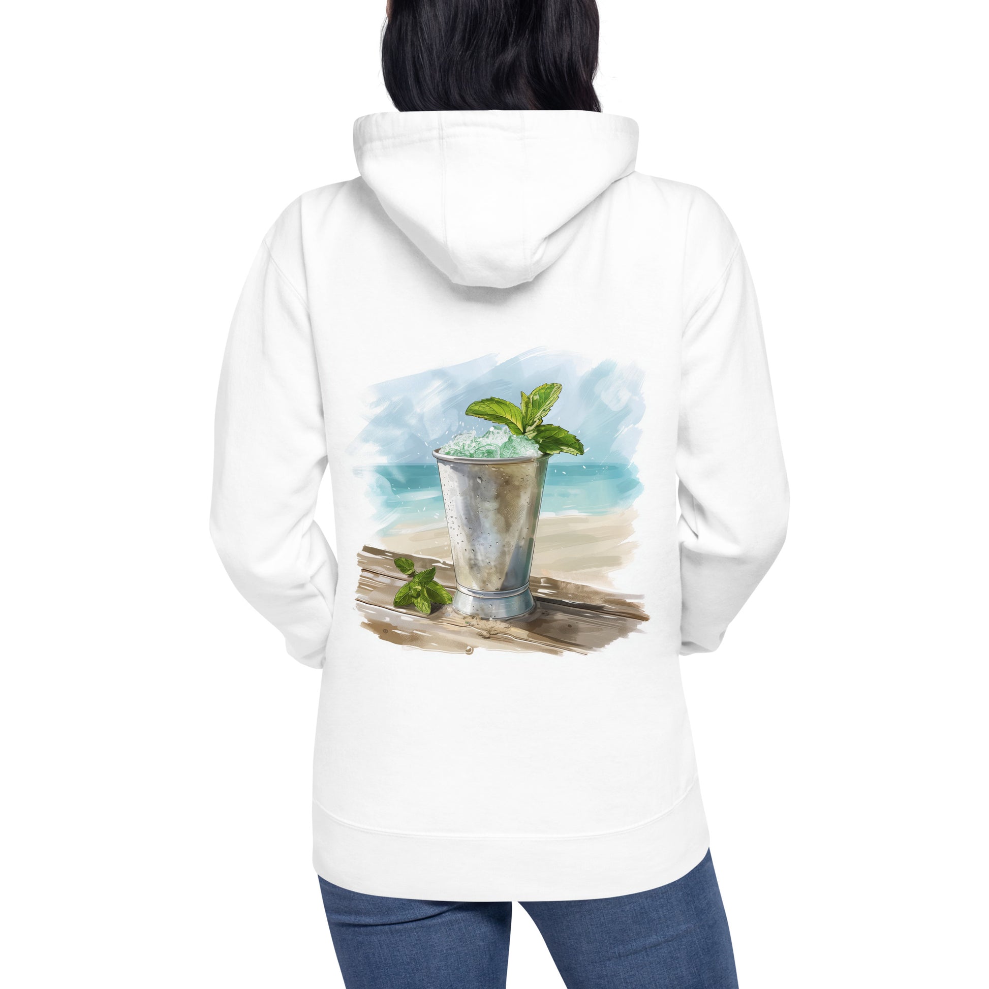 Mint Julep Back Print Unisex Hoodie - Swagodin