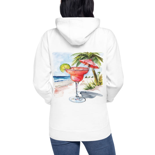 Strawberry Daiquiri Back Print Unisex Hoodie - Swagodin