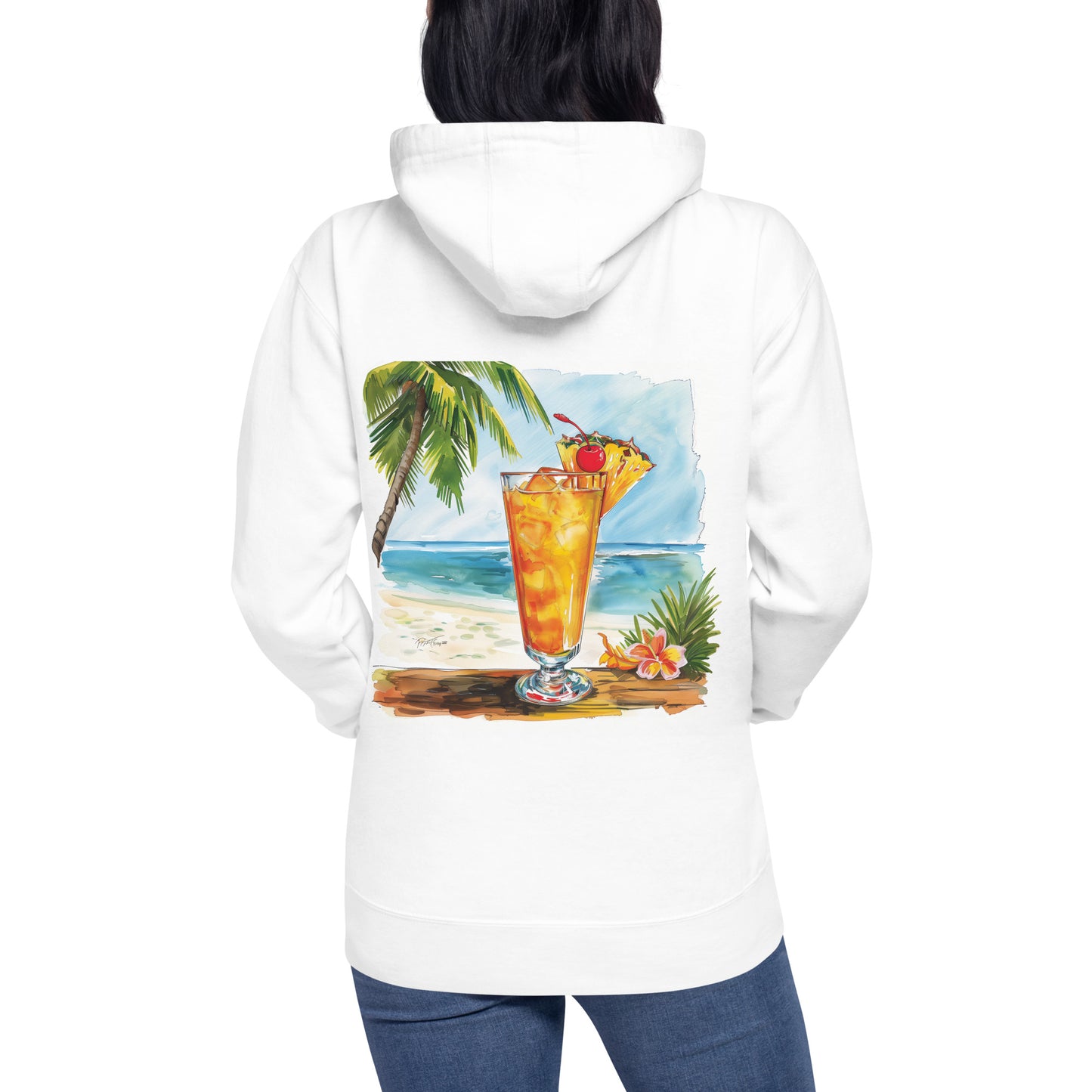 Planters Punch Back Print Unisex Hoodie - Swagodin