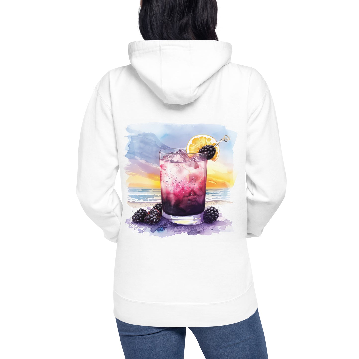 Bramble Back Print Unisex Hoodie - Swagodin