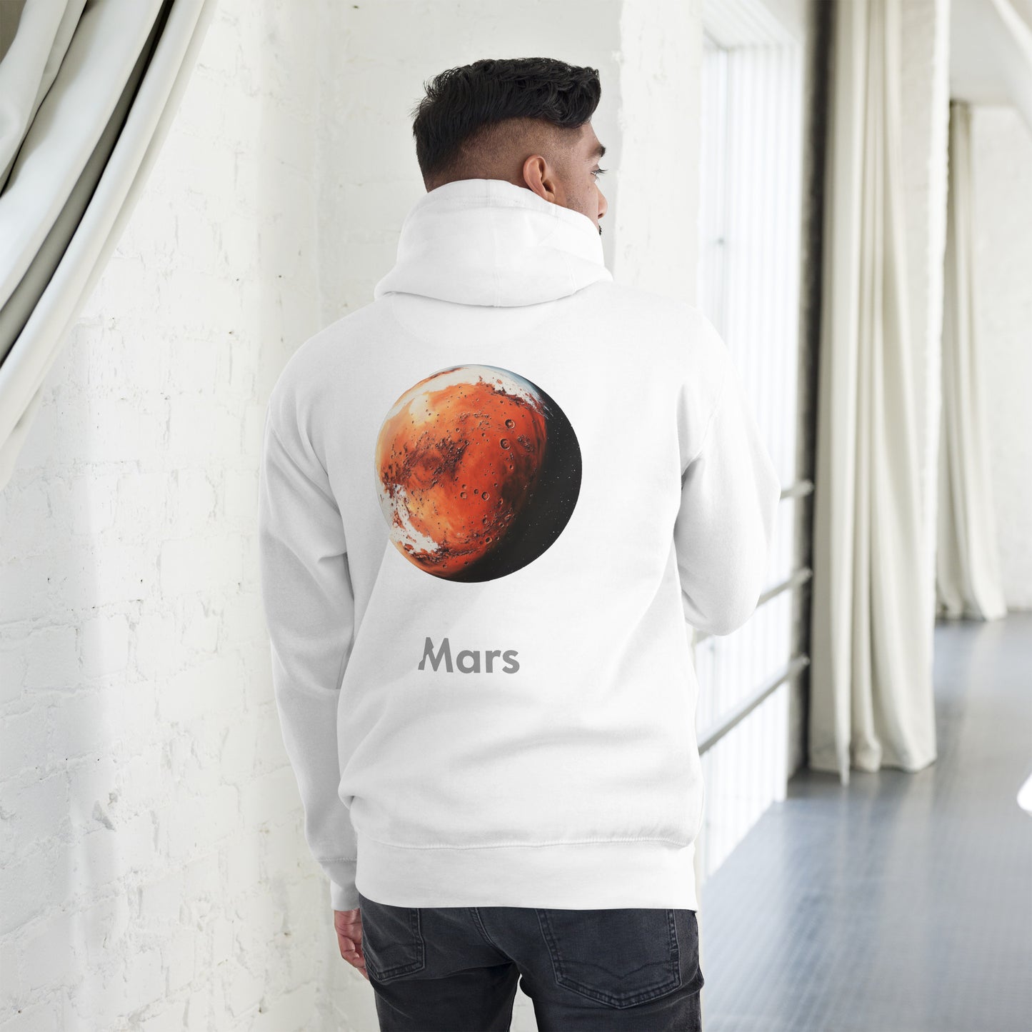 Mars Named Back Print Unisex Hoodie - Swagodin