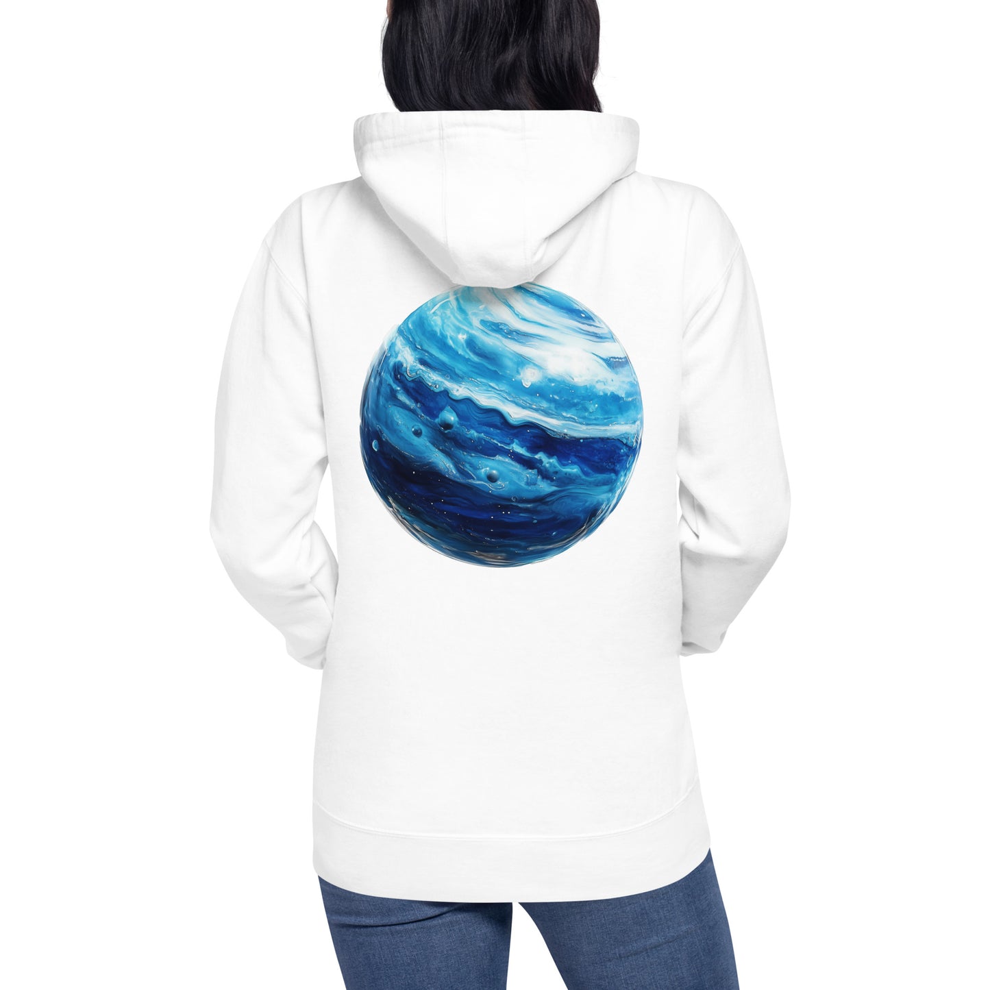 Neptune Back Print Unisex Hoodie - Swagodin