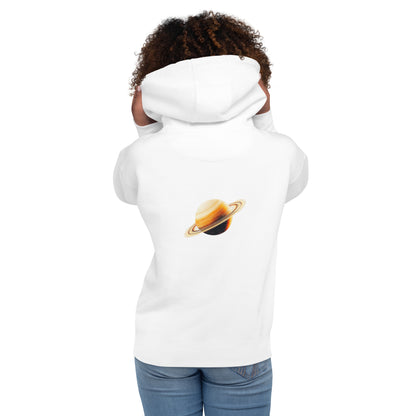 Saturn Back Print Unisex Hoodie - Swagodin