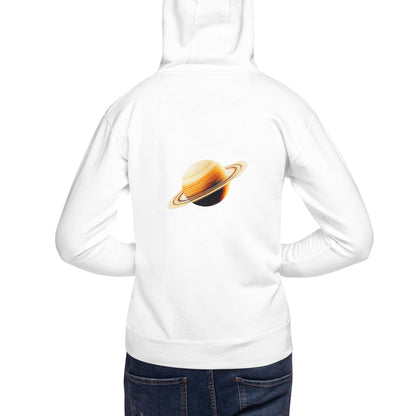 Saturn Back Print Unisex Hoodie - Swagodin