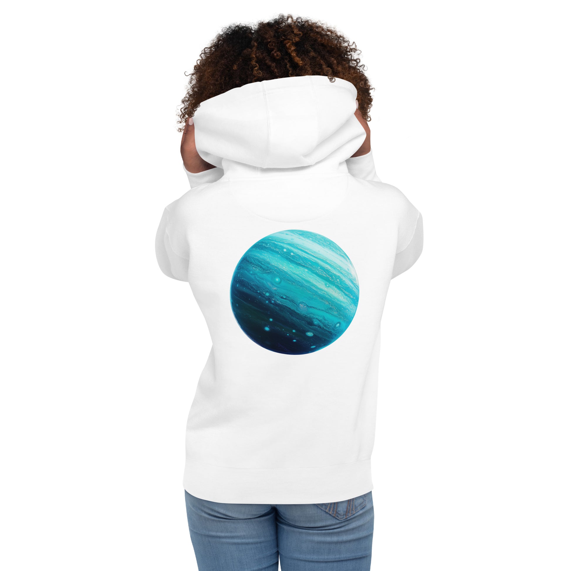 Uranus Back Print Unisex Hoodie - Swagodin