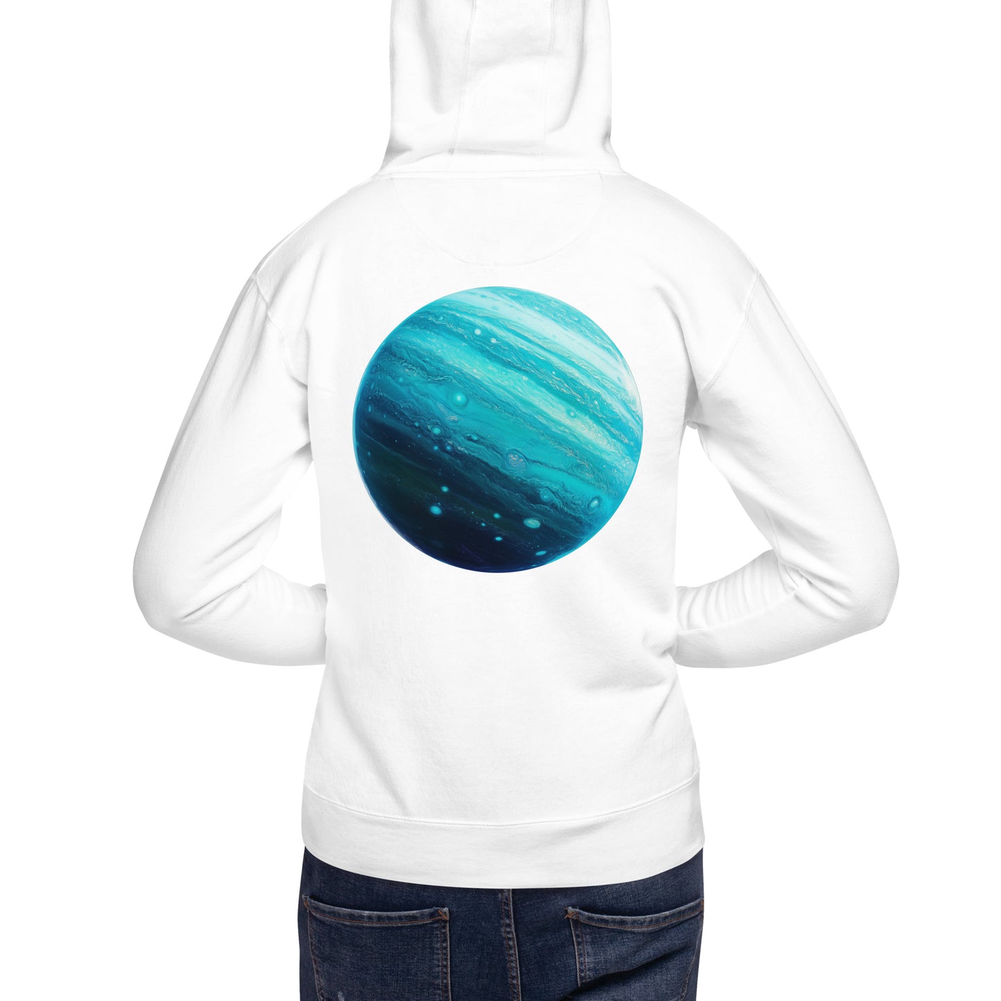 Uranus Back Print Unisex Hoodie - Swagodin