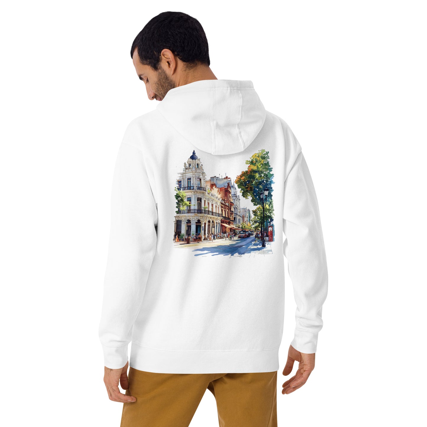 Buenos Aires Unisex City Back Print Hoodie - Swagodin