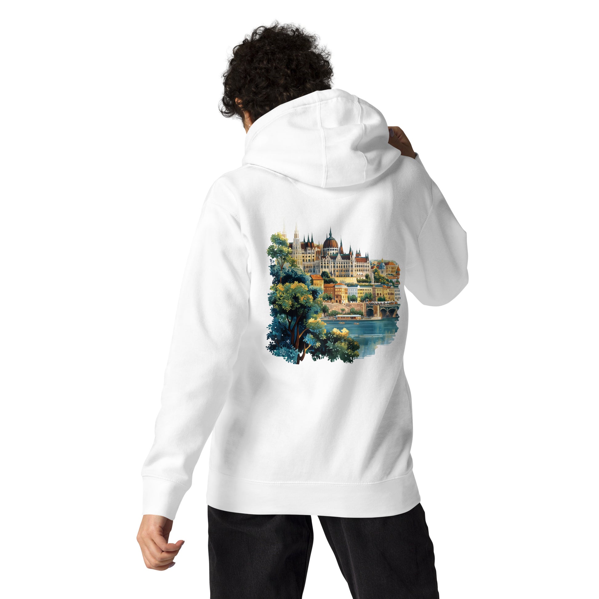 Budapest Unisex City Back Print Hoodie - Swagodin