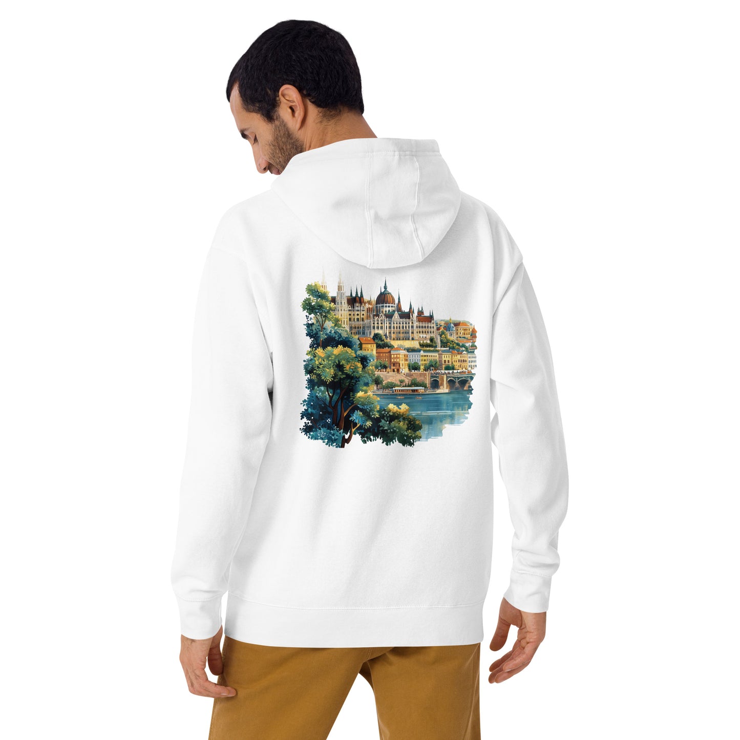 Budapest Unisex City Back Print Hoodie - Swagodin