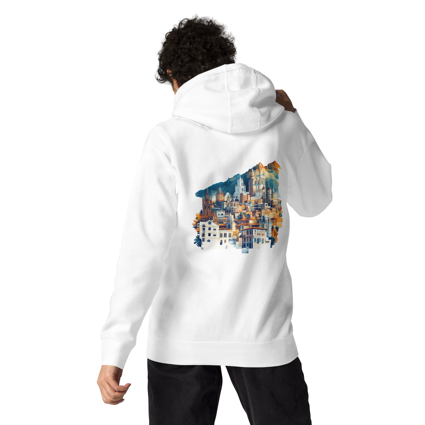 Bogota Unisex City Back Print Hoodie - Swagodin