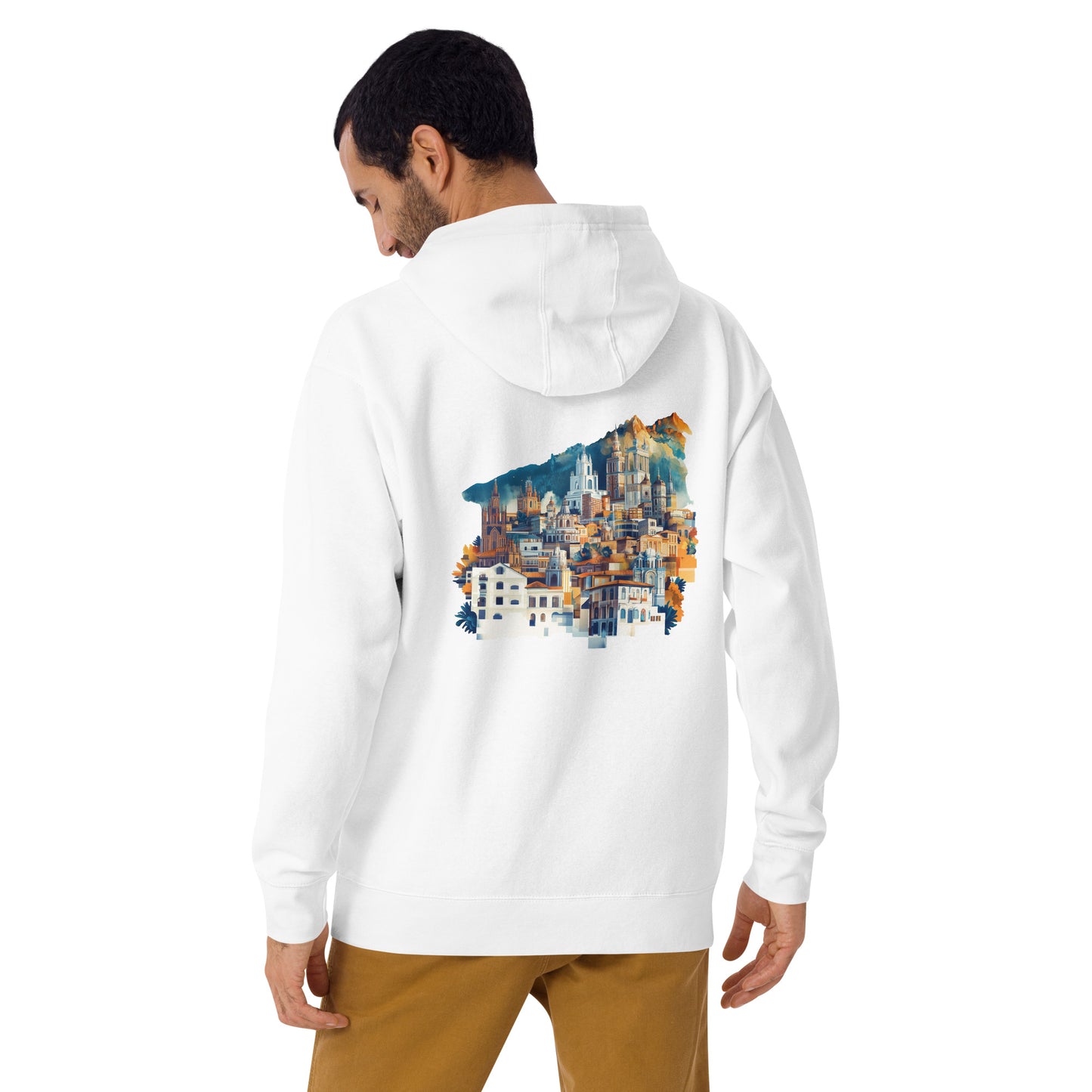 Bogota Unisex City Back Print Hoodie - Swagodin