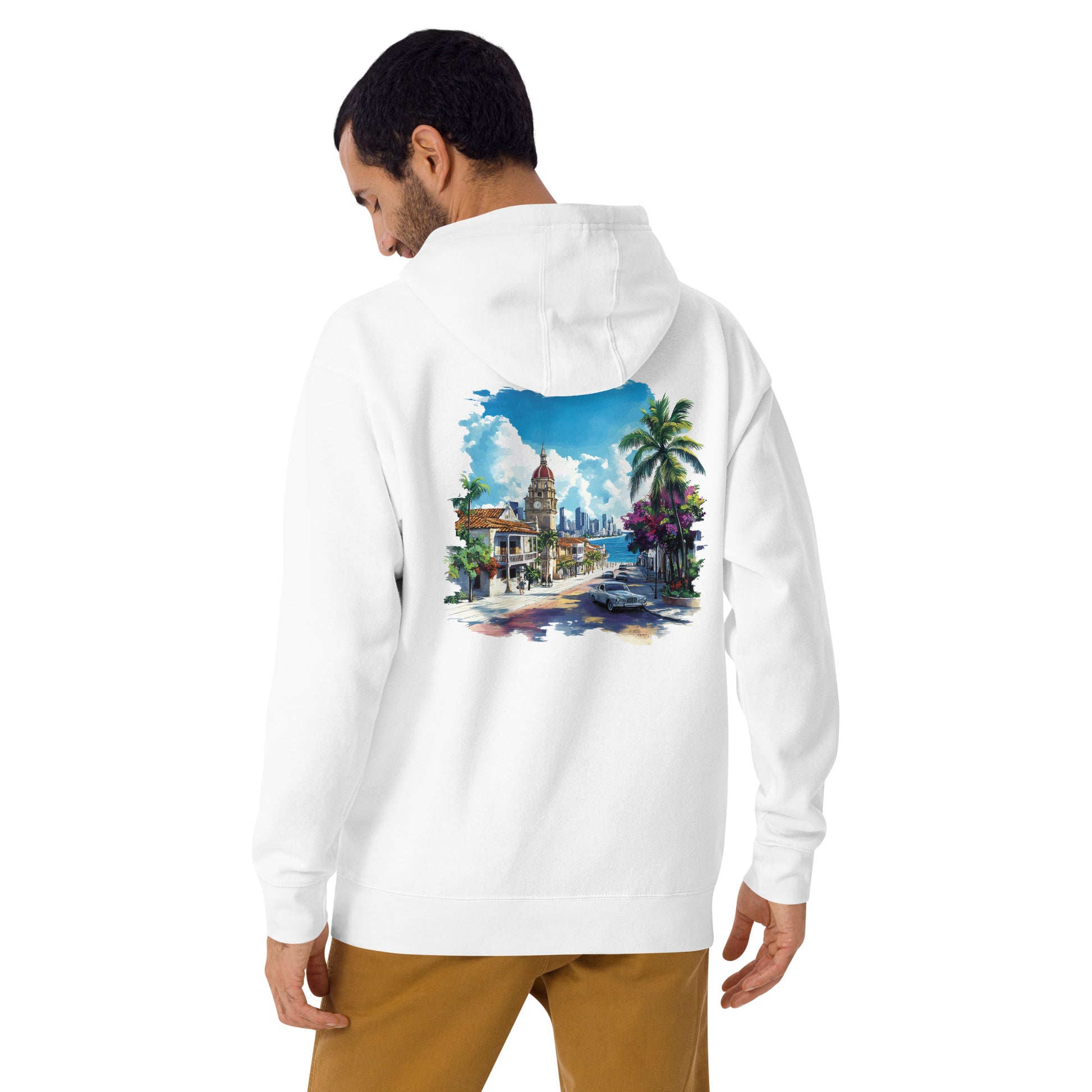 Cartegana Unisex City Back Print Hoodie - Swagodin