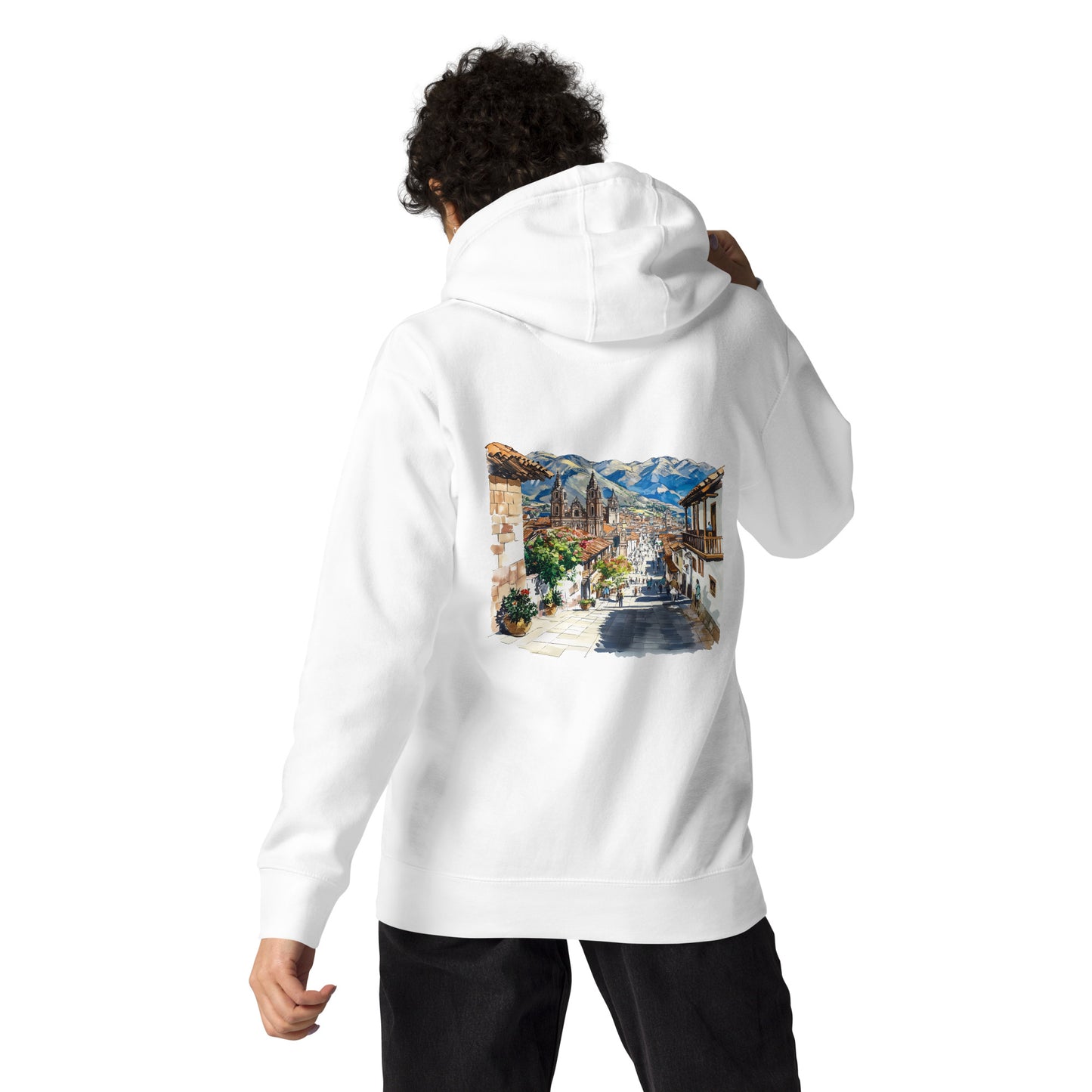 Cusco Unisex City Back Print Hoodie - Swagodin