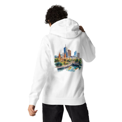 Melbourne Unisex City Back Print Hoodie - Swagodin