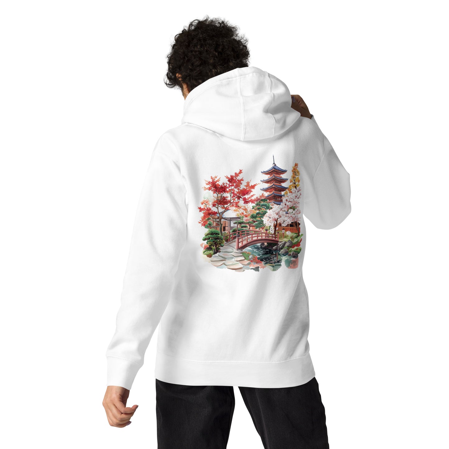 Kyoto Unisex City Back Print Hoodie - Swagodin