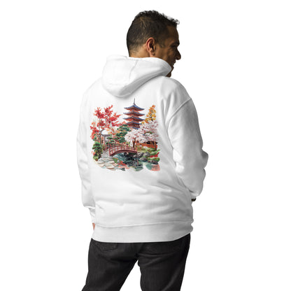 Kyoto Unisex City Back Print Hoodie - Swagodin