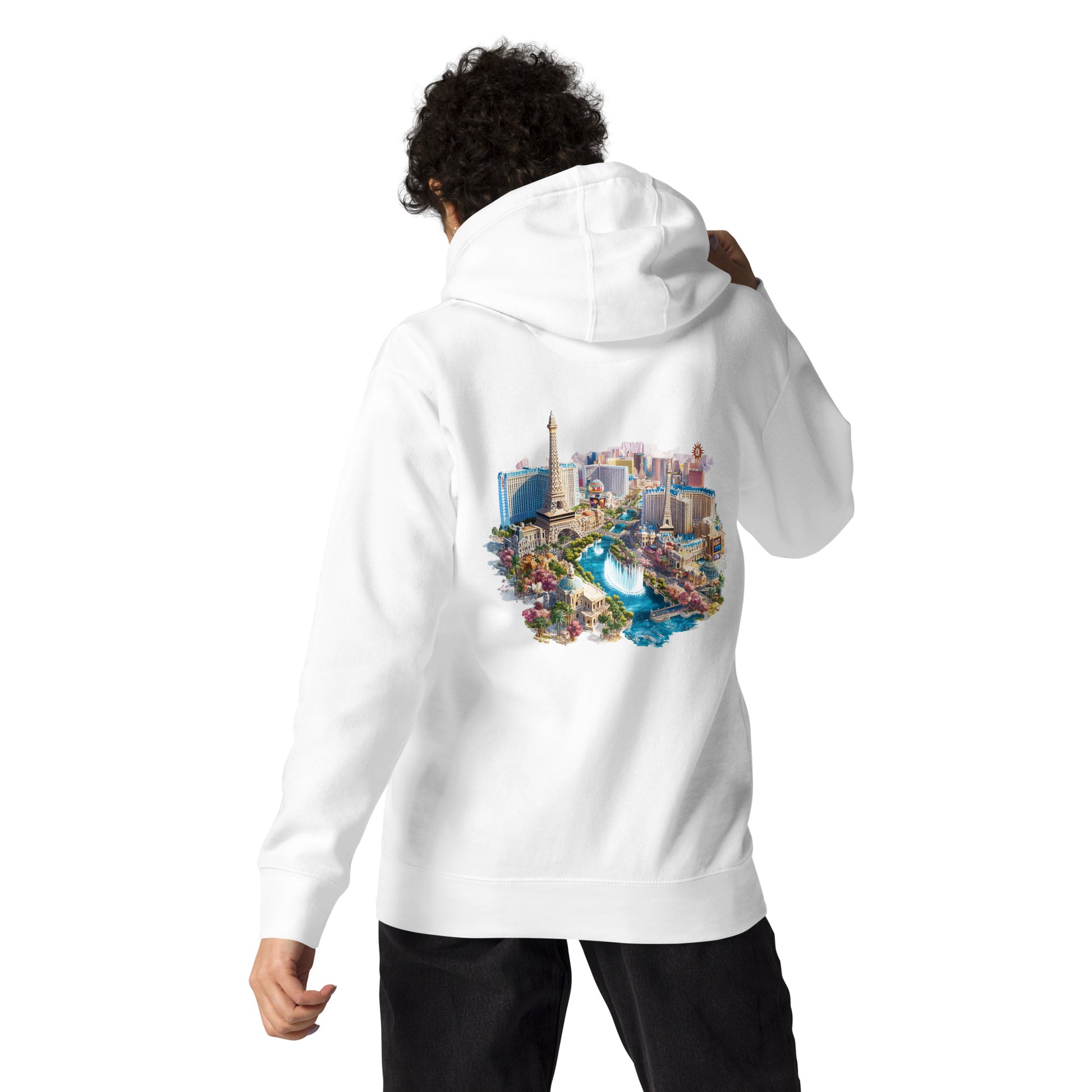 Las Vegas Unisex City Back Print Hoodie - Swagodin