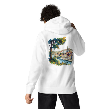 Porto Unisex City Back Print Hoodie - Swagodin