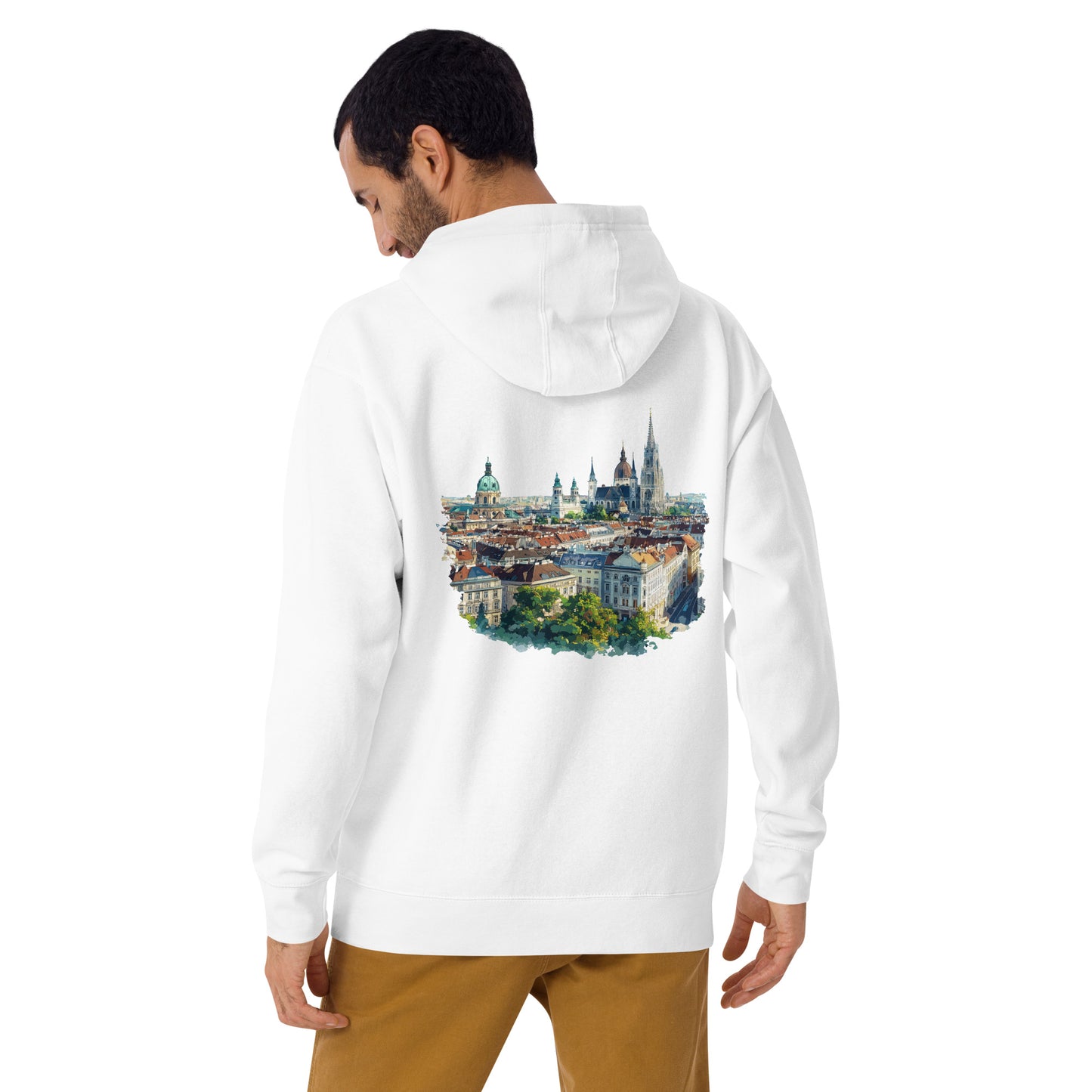 Vienna Unisex City Back Print Hoodie - Swagodin