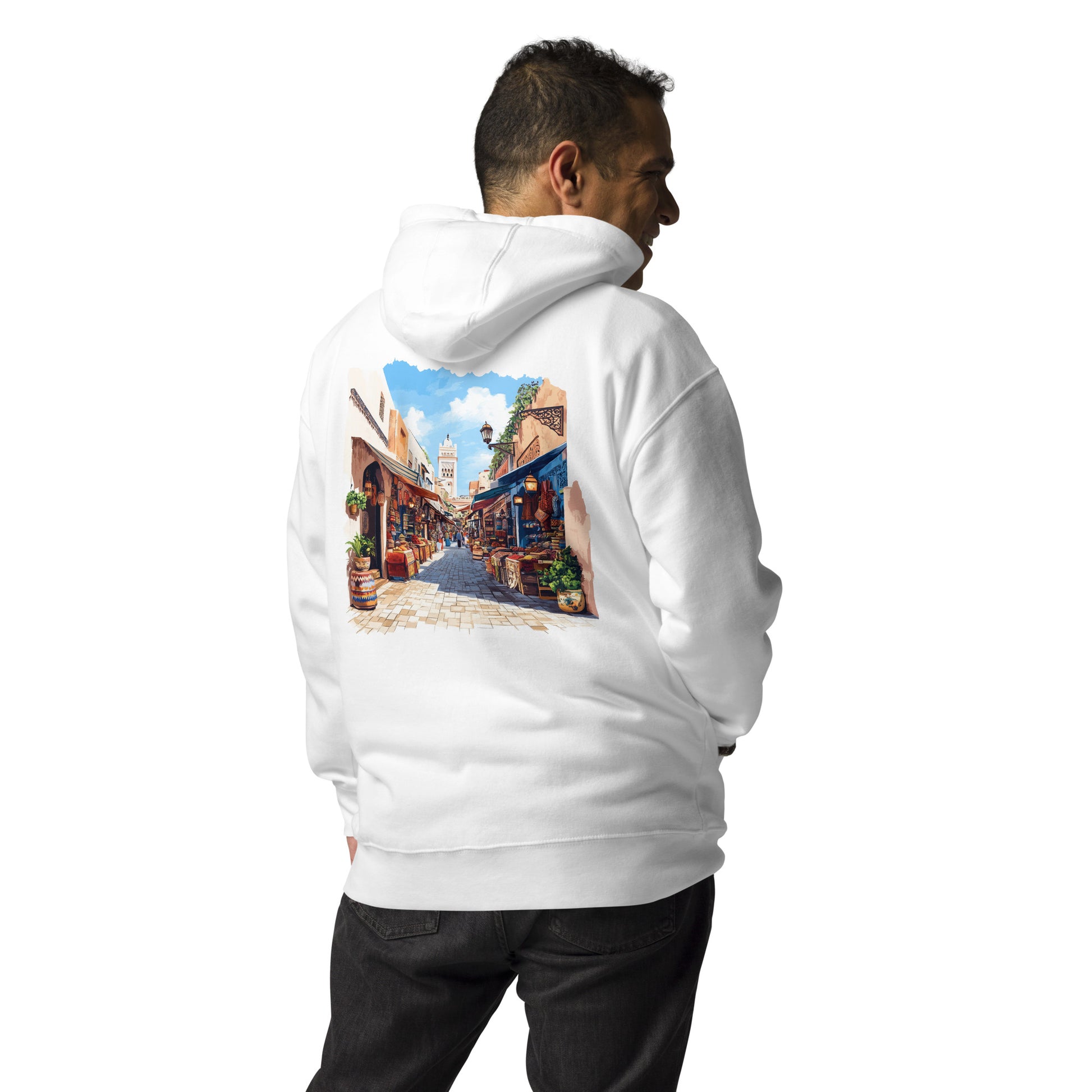 Marrakesh Unisex City Back Print Hoodie - Swagodin