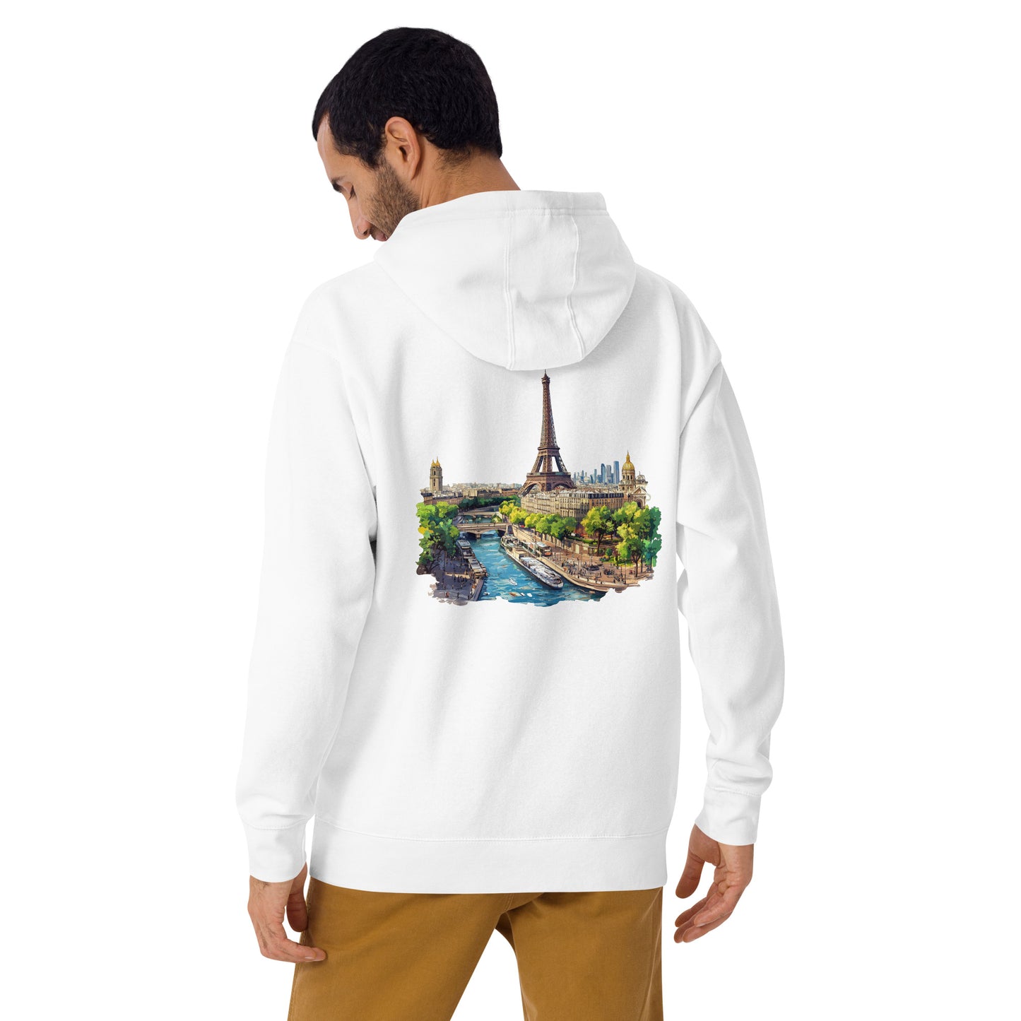 Paris Unisex City Back Print Hoodie - Swagodin