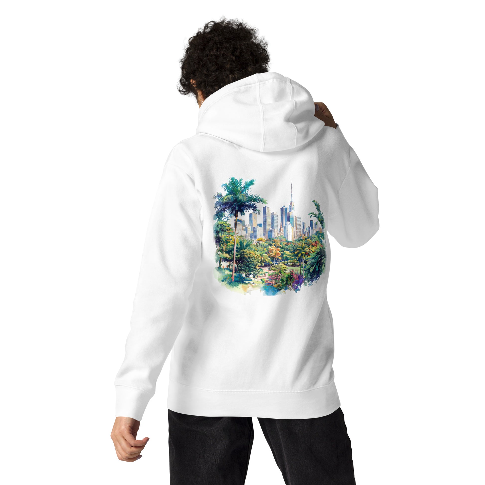 Sao Paolo Unisex City Back Print Hoodie - Swagodin