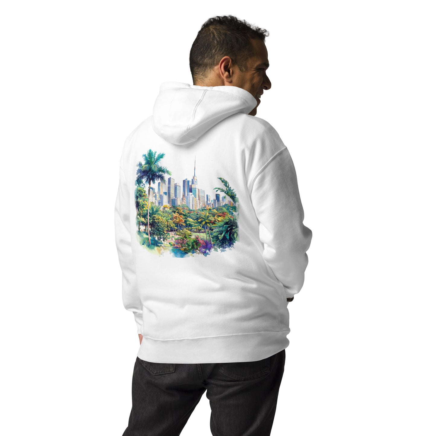 Sao Paolo Unisex City Back Print Hoodie - Swagodin