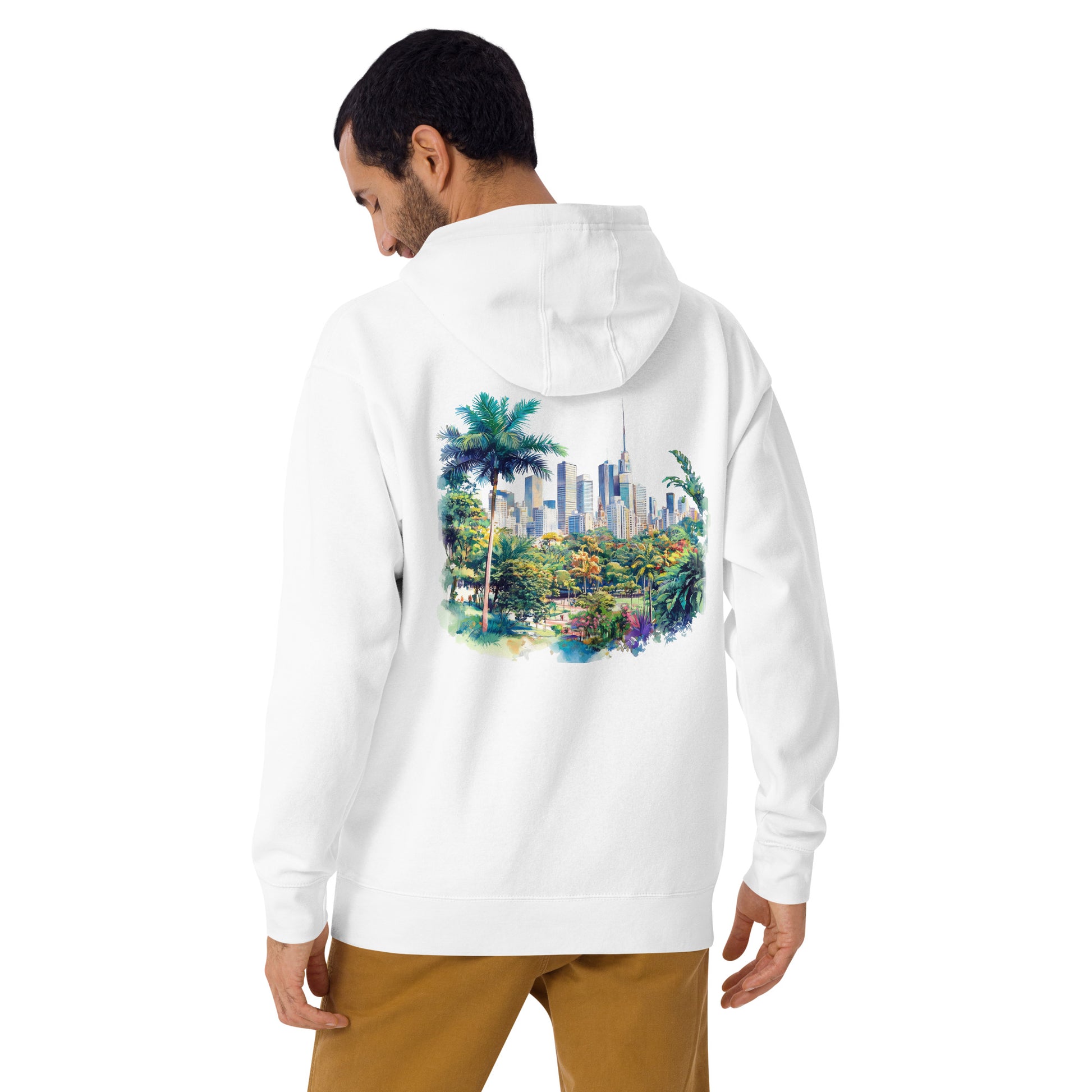 Sao Paolo Unisex City Back Print Hoodie - Swagodin