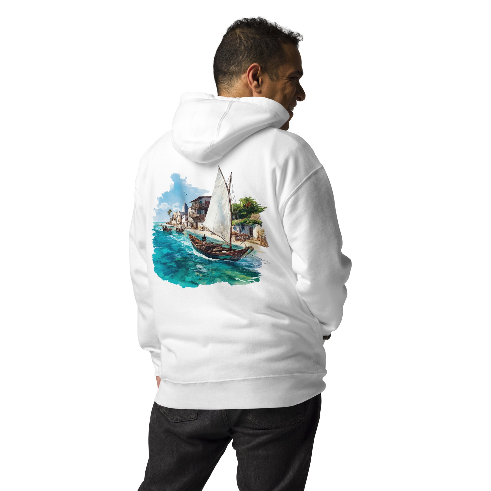 Zanzibar Unisex City Back Print Hoodie - Swagodin