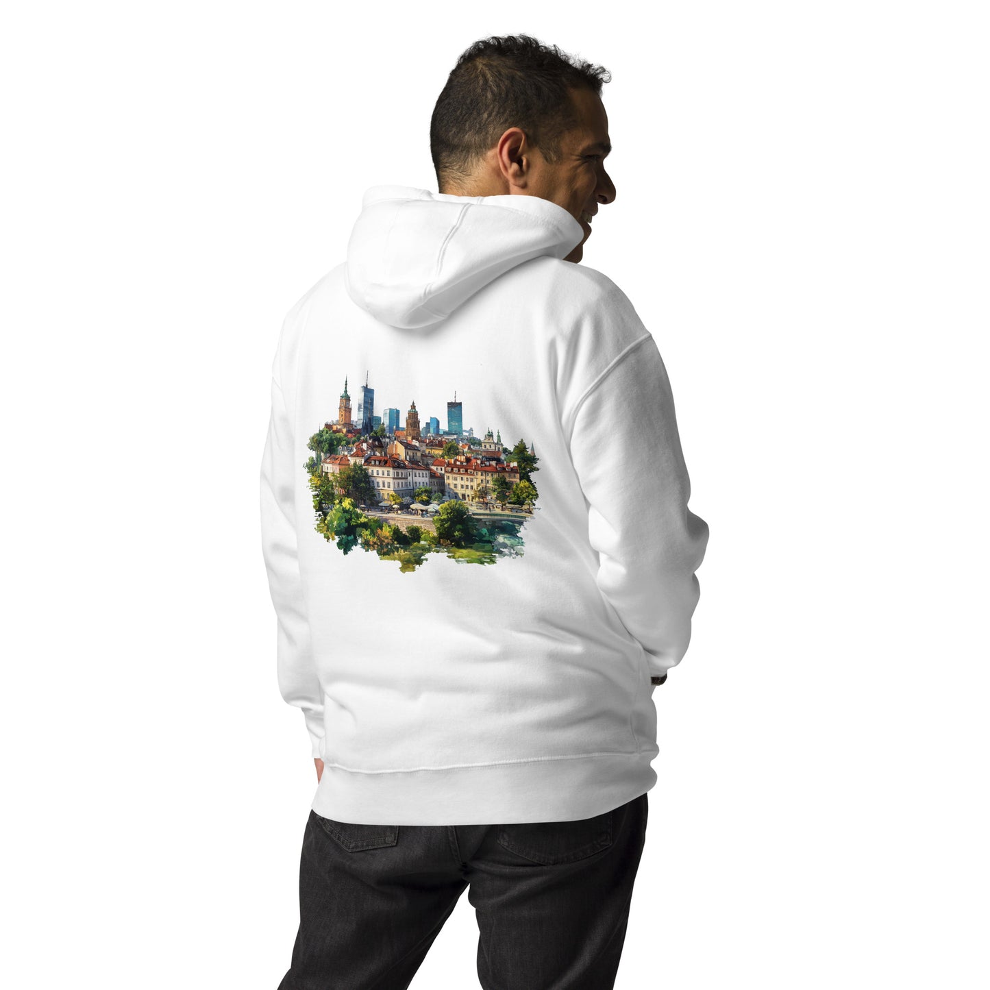 Warsaw Unisex City Back Print Hoodie - Swagodin