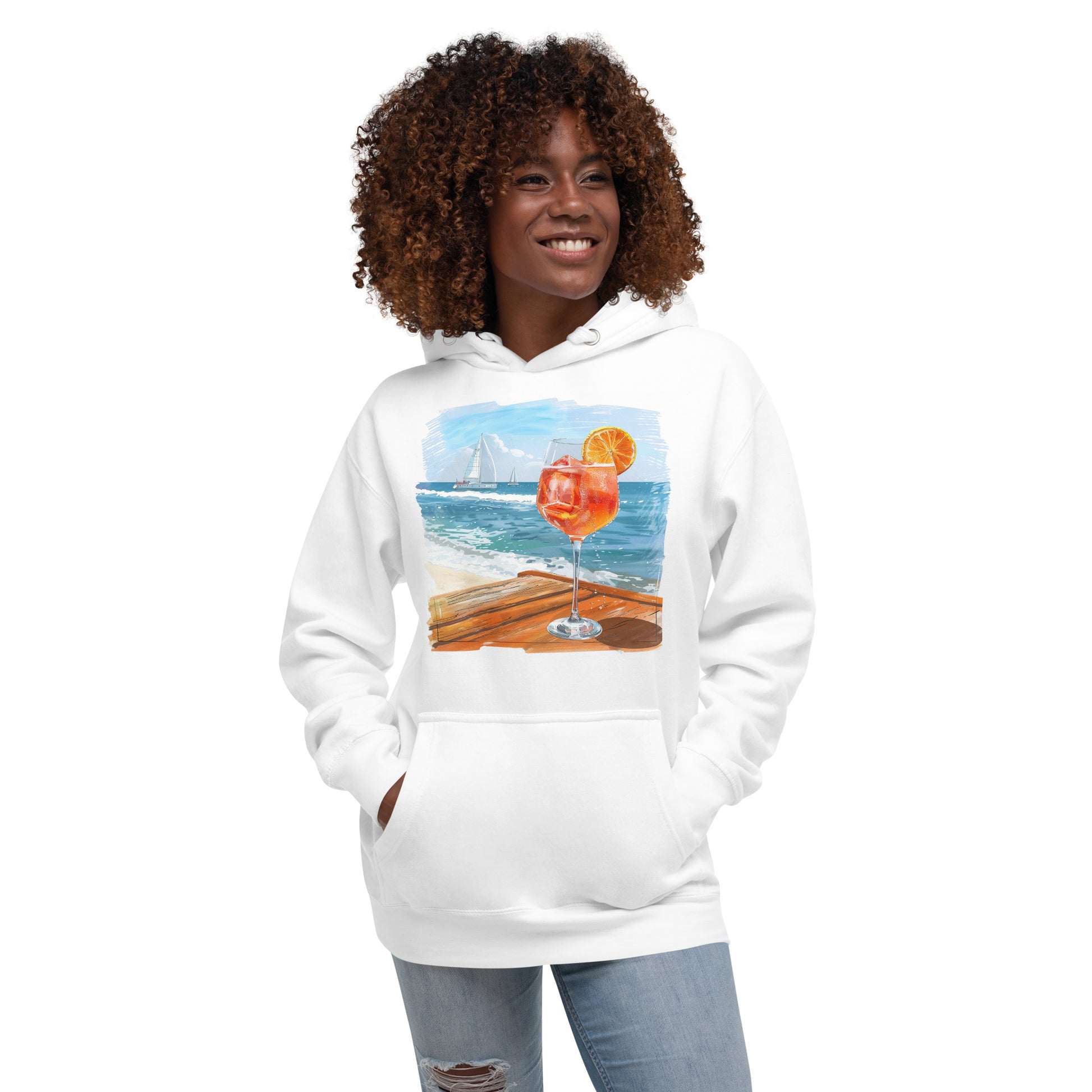 Aperol Spritz Front Print Unisex Hoodie - Swagodin