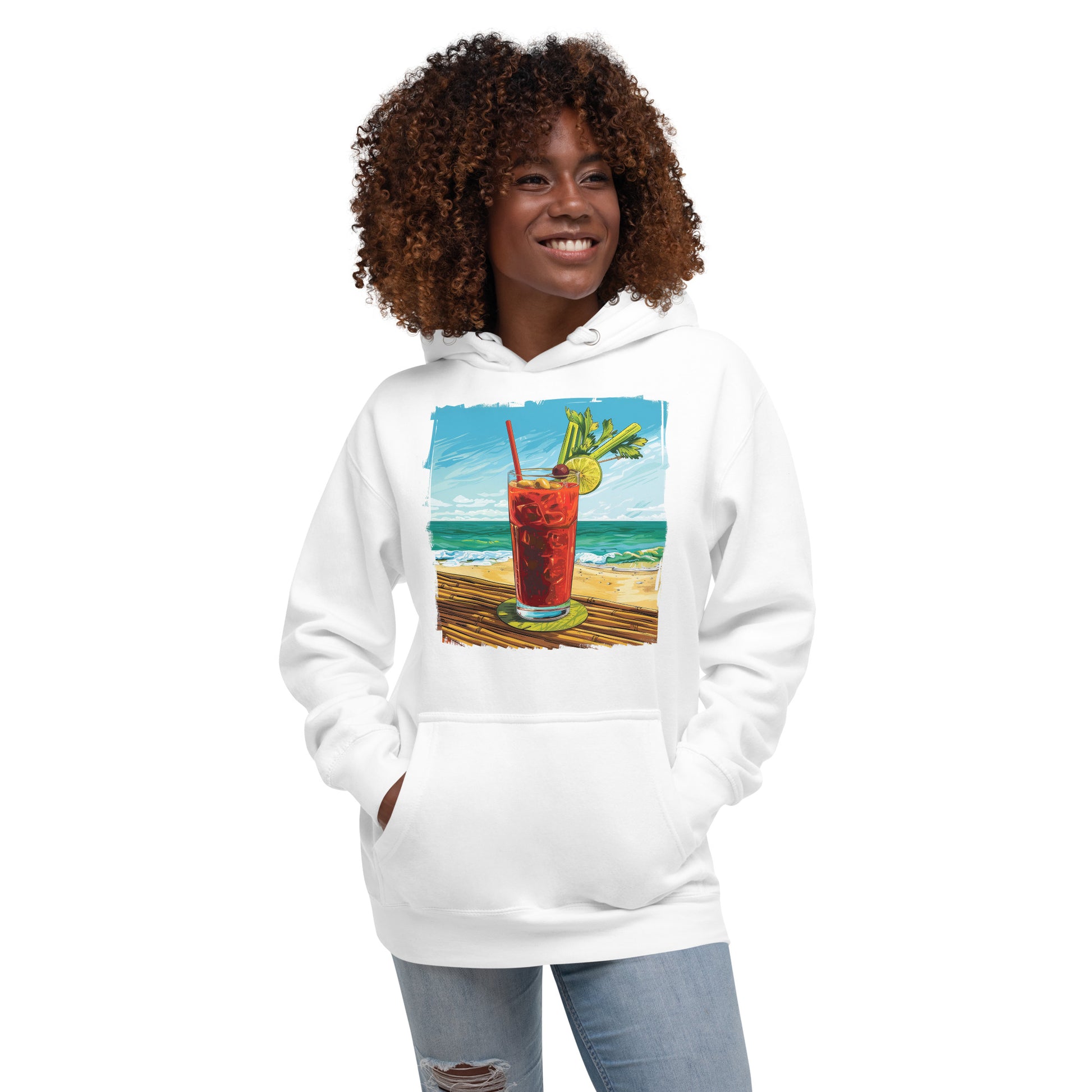 Bloody Mary Front Print Unisex Hoodie - Swagodin