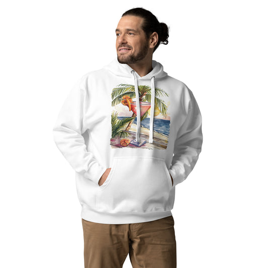 Cosmopolitan Front Print Unisex Hoodie - Swagodin