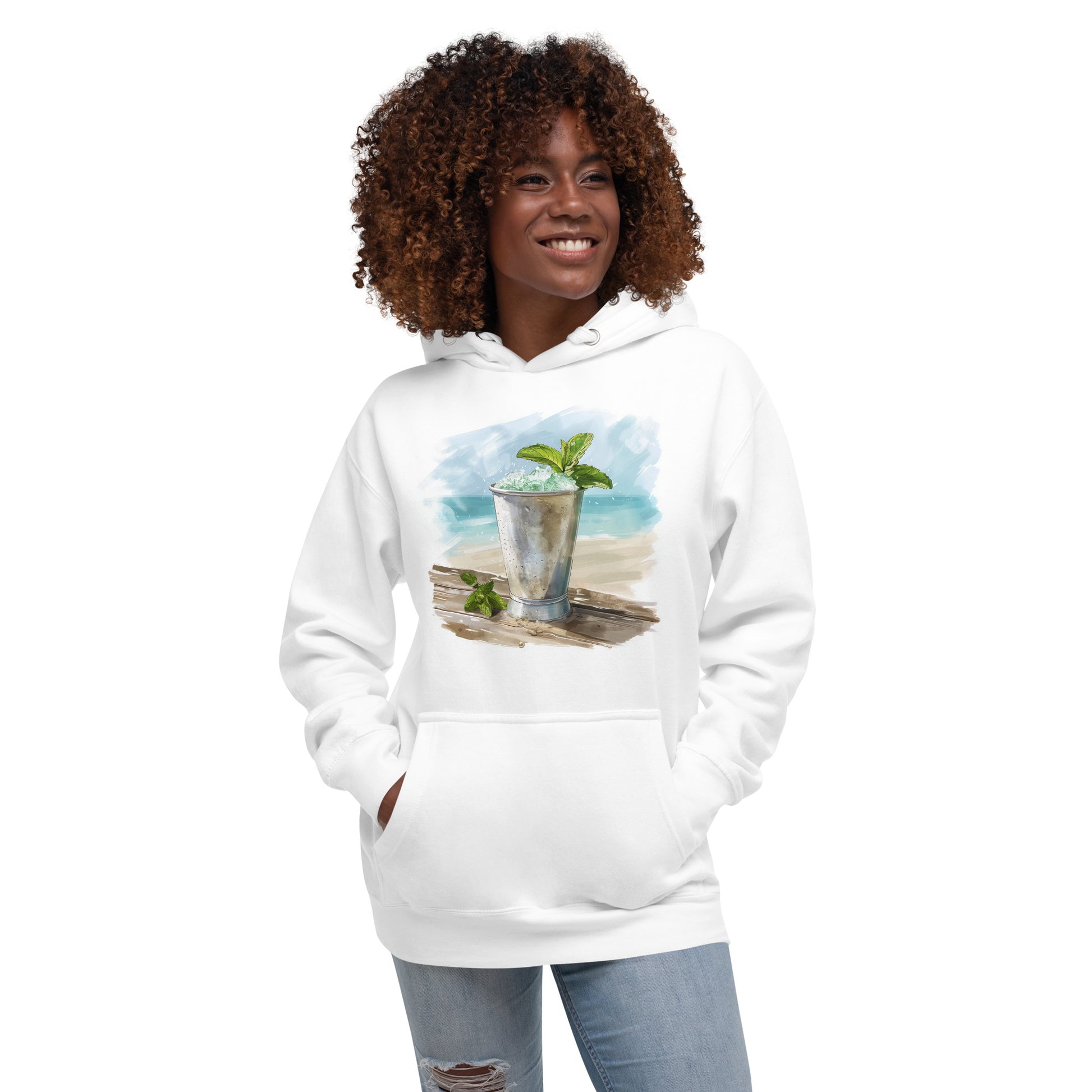 Mint Julep Front Print Unisex Hoodie - Swagodin