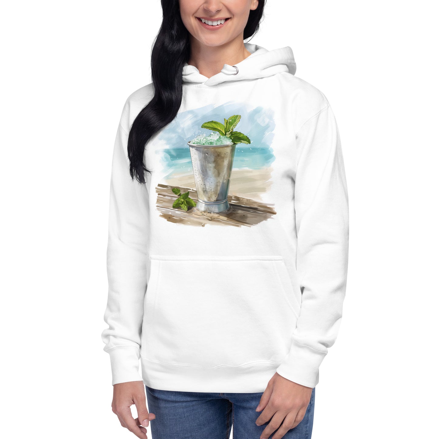 Mint Julep Front Print Unisex Hoodie - Swagodin