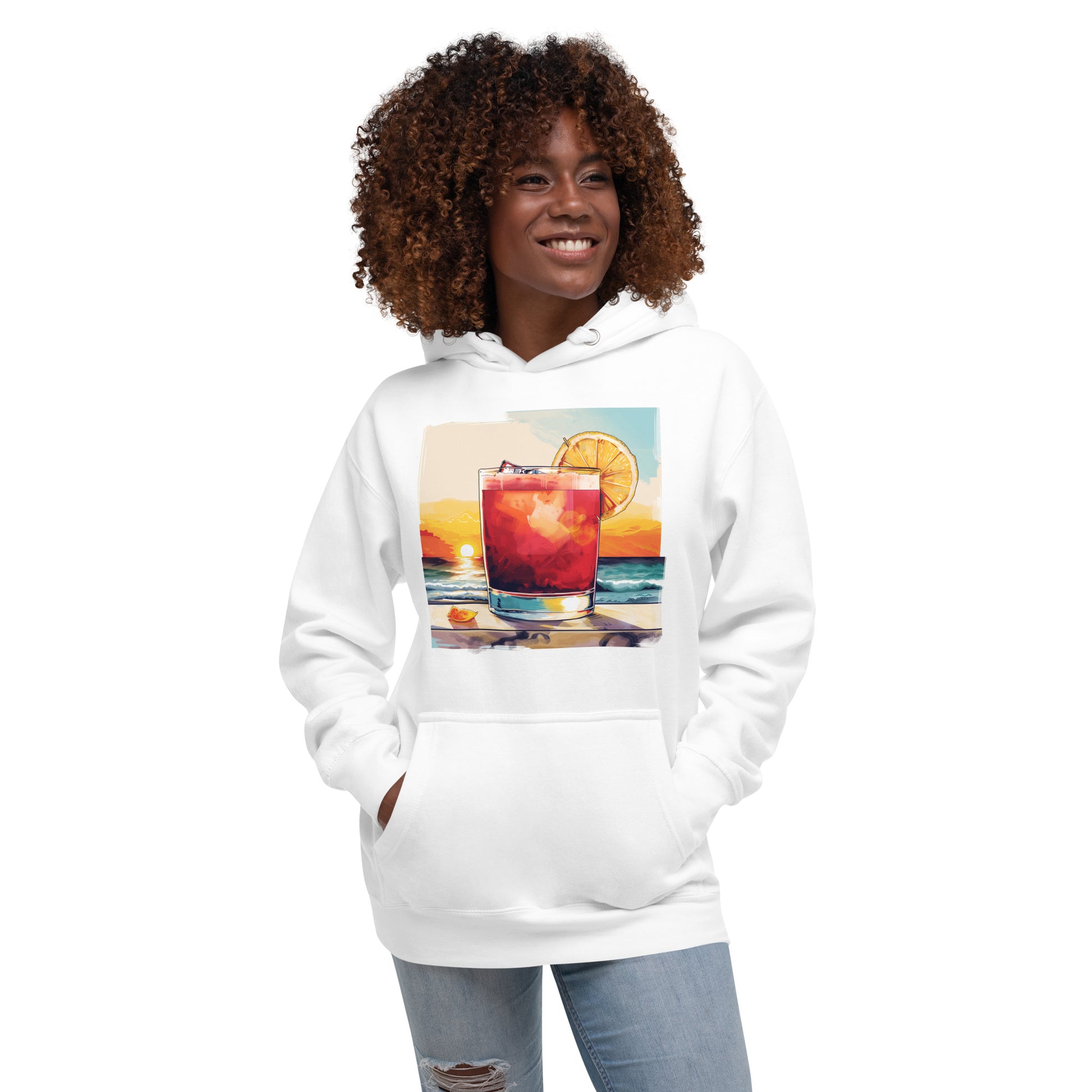 New York Sour Front Print Unisex Hoodie - Swagodin