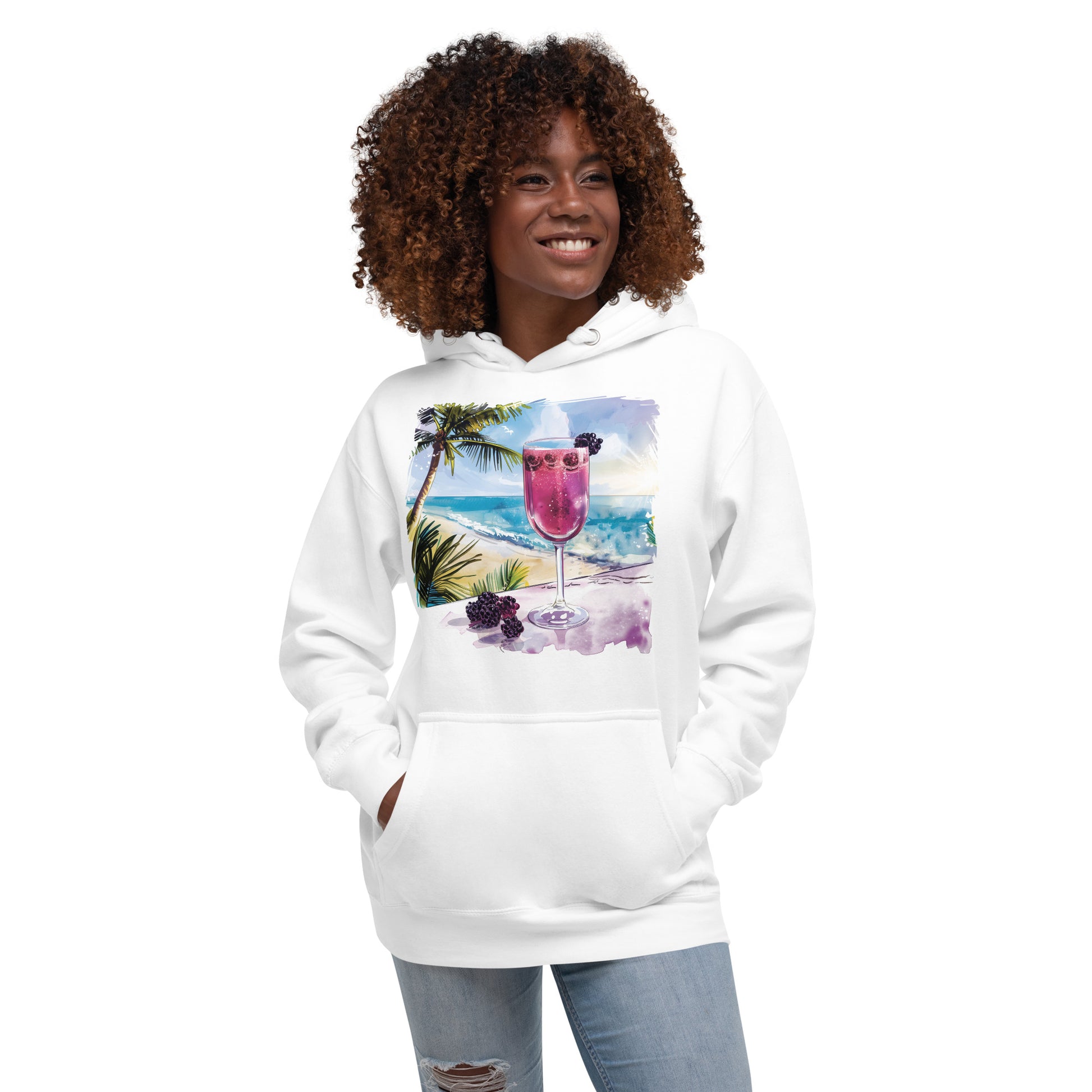 Kir Royale Front Print Unisex Hoodie - Swagodin