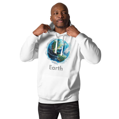 Earth Named Front Print Unisex Hoodie - Swagodin