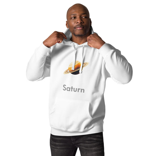 Saturn Named Front Print Unisex Hoodie - Swagodin