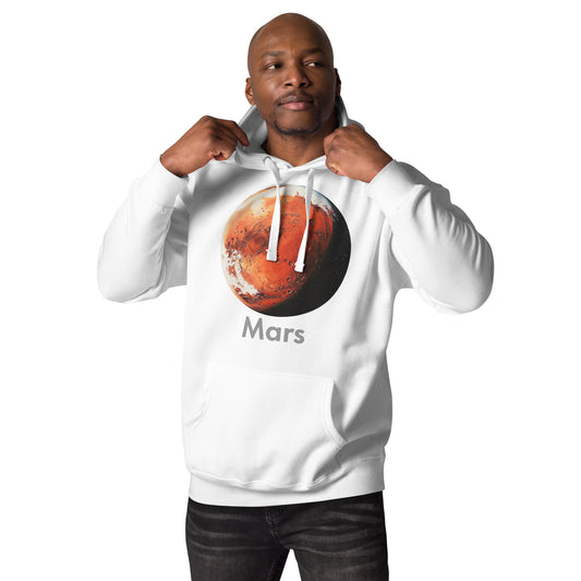 Mars Named Front Print Unisex Hoodie - Swagodin