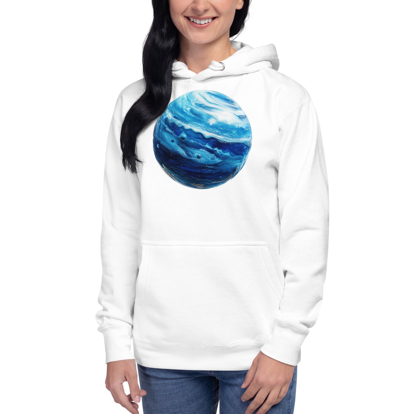 Neptune Front Print Unisex Hoodie - Swagodin