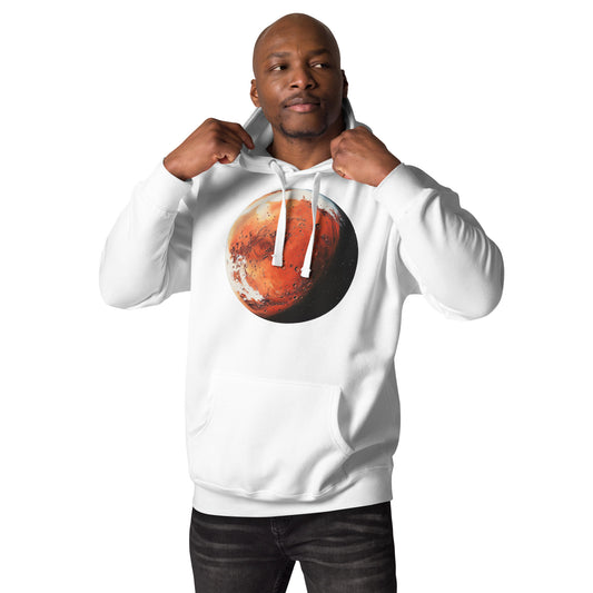 Mars Front Print Unisex Hoodie - Swagodin