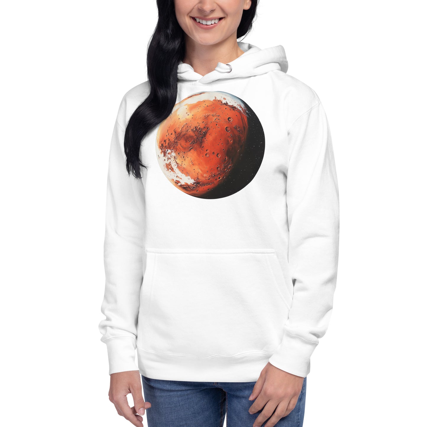 Mars Front Print Unisex Hoodie - Swagodin