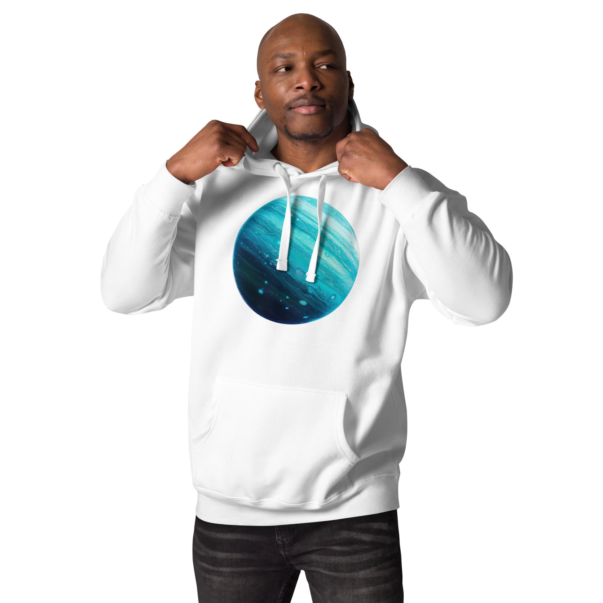 Uranus Front Print Unisex Hoodie - Swagodin